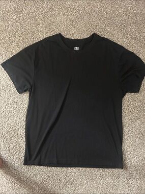 Athletic Works Black Short Sleeve Crewneck Tee